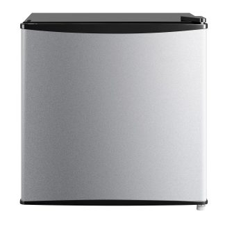 Mainstays 1.7 Cu. Ft. Single Door Mini Refrigerator, Stainless Steel Look