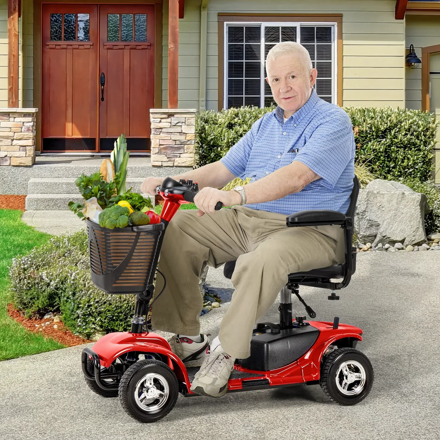 UltraLite 4-Wheel Mobility Scooter, Portable, Lightweight, 14-Mile Range - A898 - Image 3