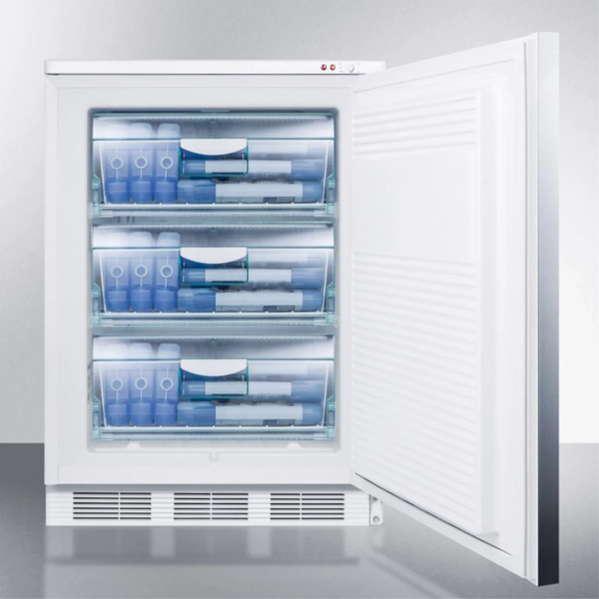 Accucold Built-In -25 Deg C Manual Defrost All-Freezer, 25.13 x 24 in, White - VT65MLBISSHH - Image 3