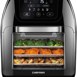 Chefman Digital Air Fryer With Rotisserie, 10 Qt, 17 Presets - CRJ38-10-RDO-V2